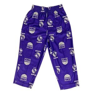 NBA Sacramento‎ Kings Basketball Boy's Toddler Purple Lounge PJ Pants Size 2T